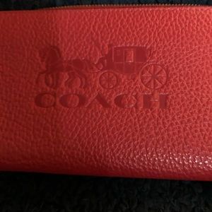 Red Coach wristlet